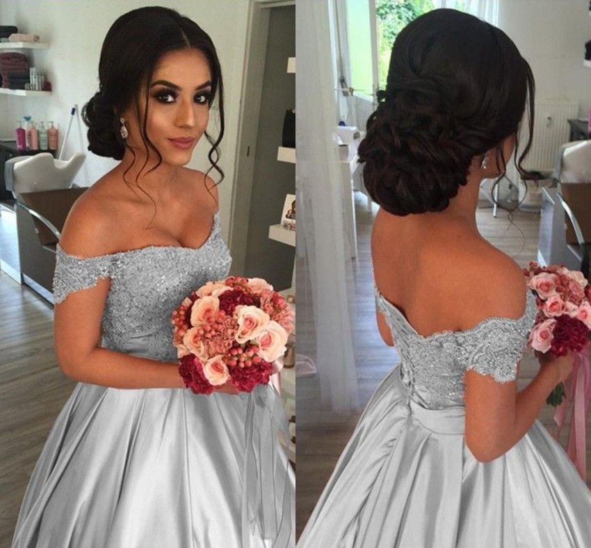 Hairstyle ideas for off shoulder dress for women