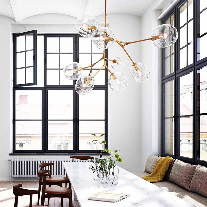 Lindsey Adelman Globe Branching Bubble Chandelier 110v220v Nordic Lindsey Adelman Globe Branching Bubble Chandelier 110v220v Nordic Modern Light Lighting Pendent Lamp Glass Ball Contemporary