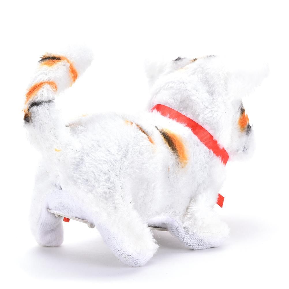 New Funny Electric Cat Sound Walking Cute Plush Children Kids Educational Toy Best Gifts for Kids Electric Cat Walking Cat Walking Cat Toy line with