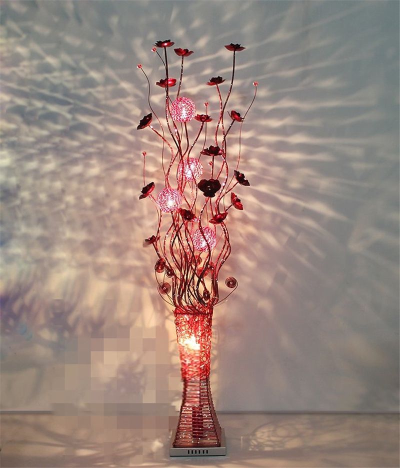 Best Beautiful Vase Floor Lamp Brief Fashion House Lighting Handmade Best Beautiful Vase Floor Lamp Brief Fashion House Lighting Handmade Aluminum Wire Light Red Gold Purple Silver Black Led Under 299 5 Dhgate