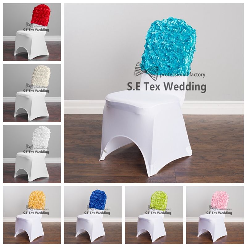 Satin Rosette Chair Cap Hood Fit On Banquet And Wedding Satin Rosette Chair Cap Hood Fit On Banquet And Wedding Cover Belts For Dresses Covers From Kingxuntexs 101 0 Dhgate Com