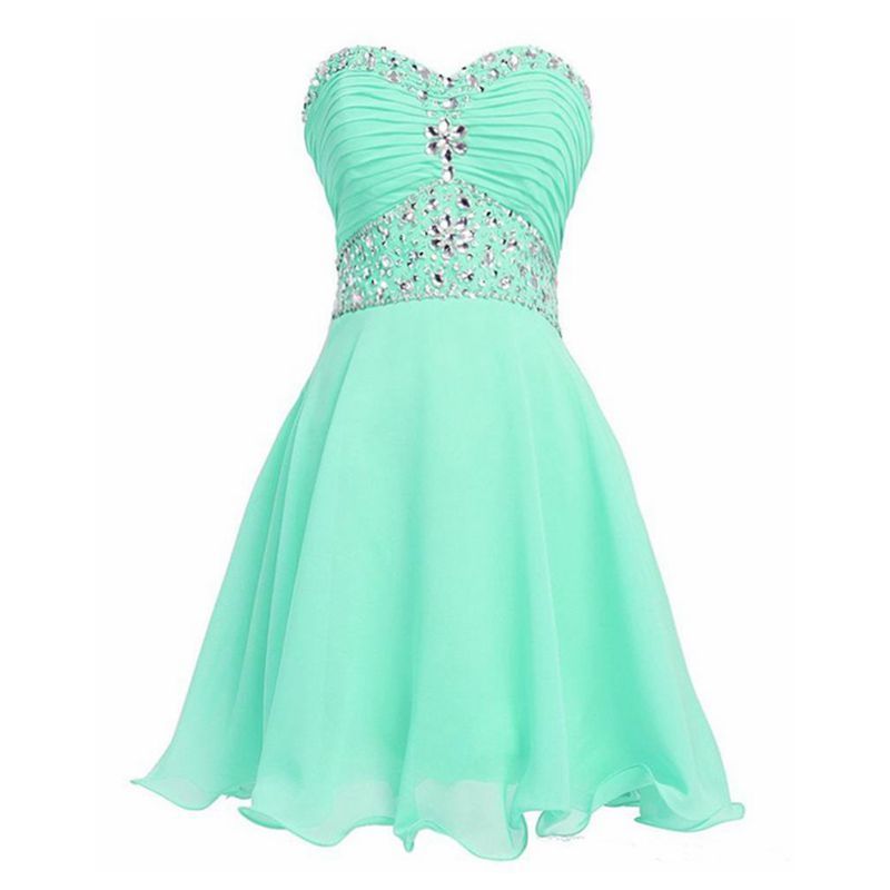 mint green short dress