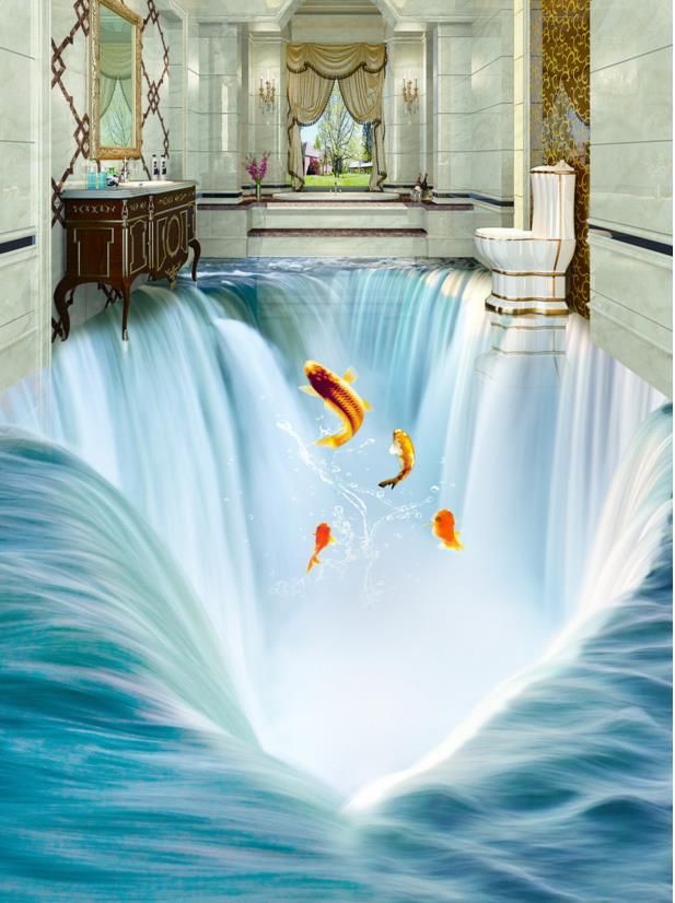 Custom 3d Stereoscopic Wallpaper Vinyl Flooring Adhesives Great Custom 3d Stereoscopic Wallpaper Vinyl Flooring Adhesives Great Waterfall Wallpapers For Living Room Waterproof Floor Nz 2019 From Yeyueman1111