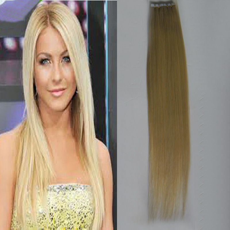 1 2 4 6 8 27 33 613 Blonde Remy Tape In Hair Extensions 100g