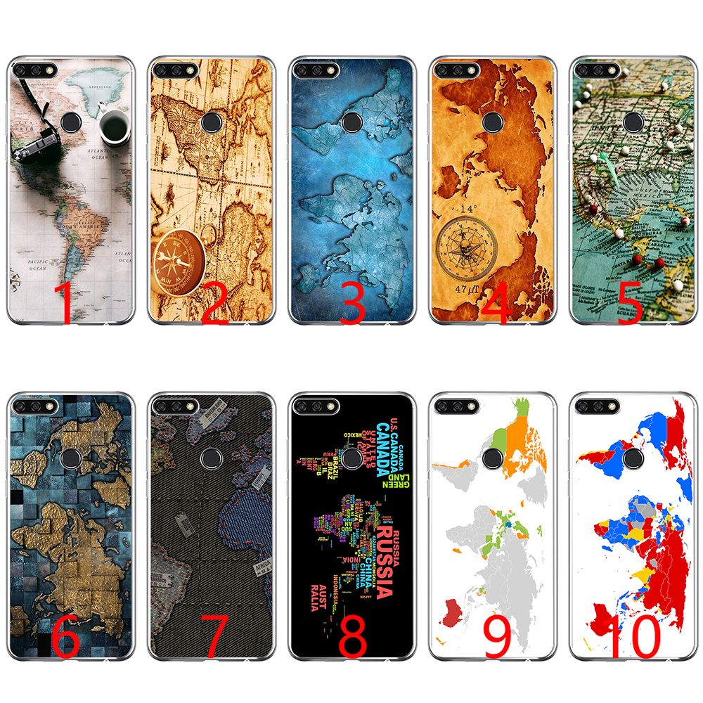 coque huawei p9 lite carte du monde