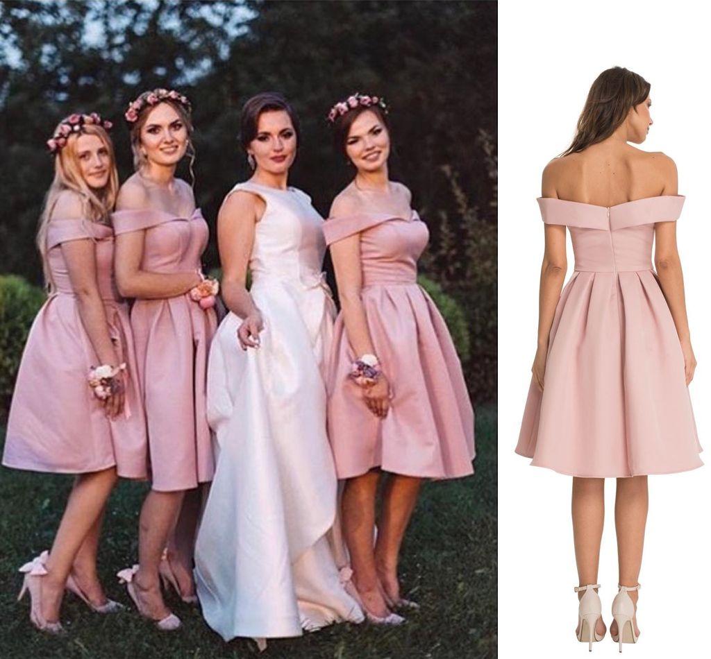 simple short bridesmaid dresses