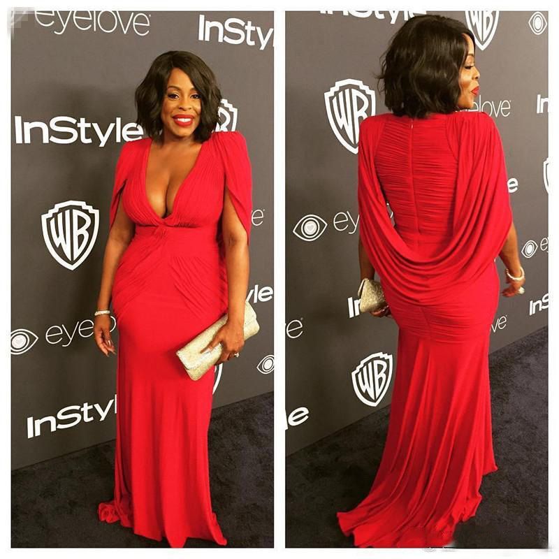 red cape dress plus size