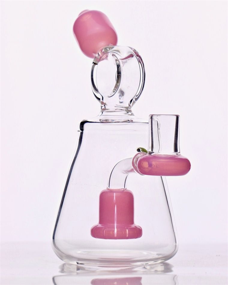 Wholesale Stylish And Cheap Material Hookah Mini Pink Dab Rig Glass