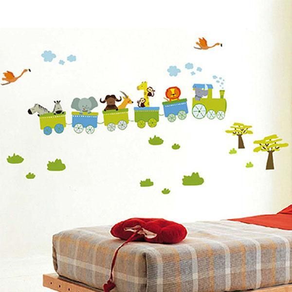 new removable sticker animal roller style wall stickers for nursery