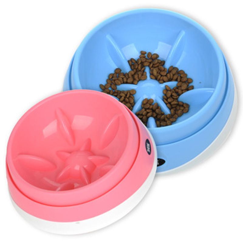 3 Size Pet Dog Puppy Slow Eating Bowl Durable Anti Choking Food