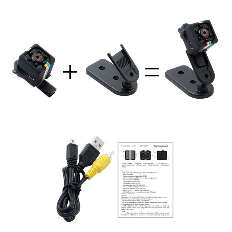 Mini Camera Small Camera 1080P HD Portable Sports Camera With TV OUT