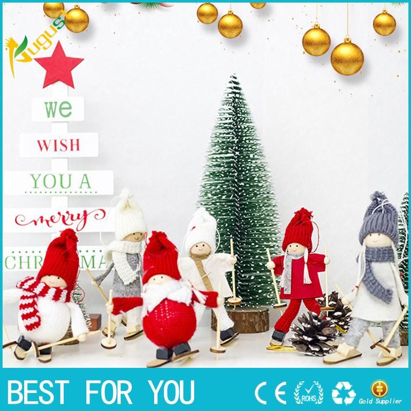 Hot Sale 2018 Christmas Angel Girl Ski Christmas Pendant Drop