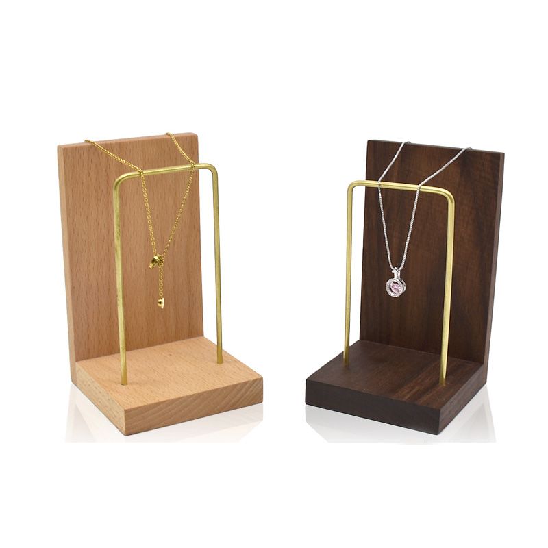 2021 Solid Wood Jewelry Display Prop Stand Designer Jewellery Necklace