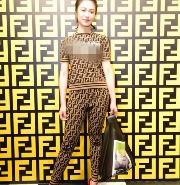 wholesale Hign-End runway Lapel neck Flare Print Geometric shirt skirt suit