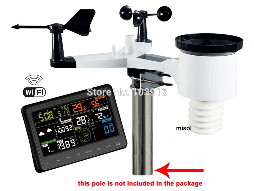 2019 Wireless Weather Station Connect To WiFi, Upload Data To Web