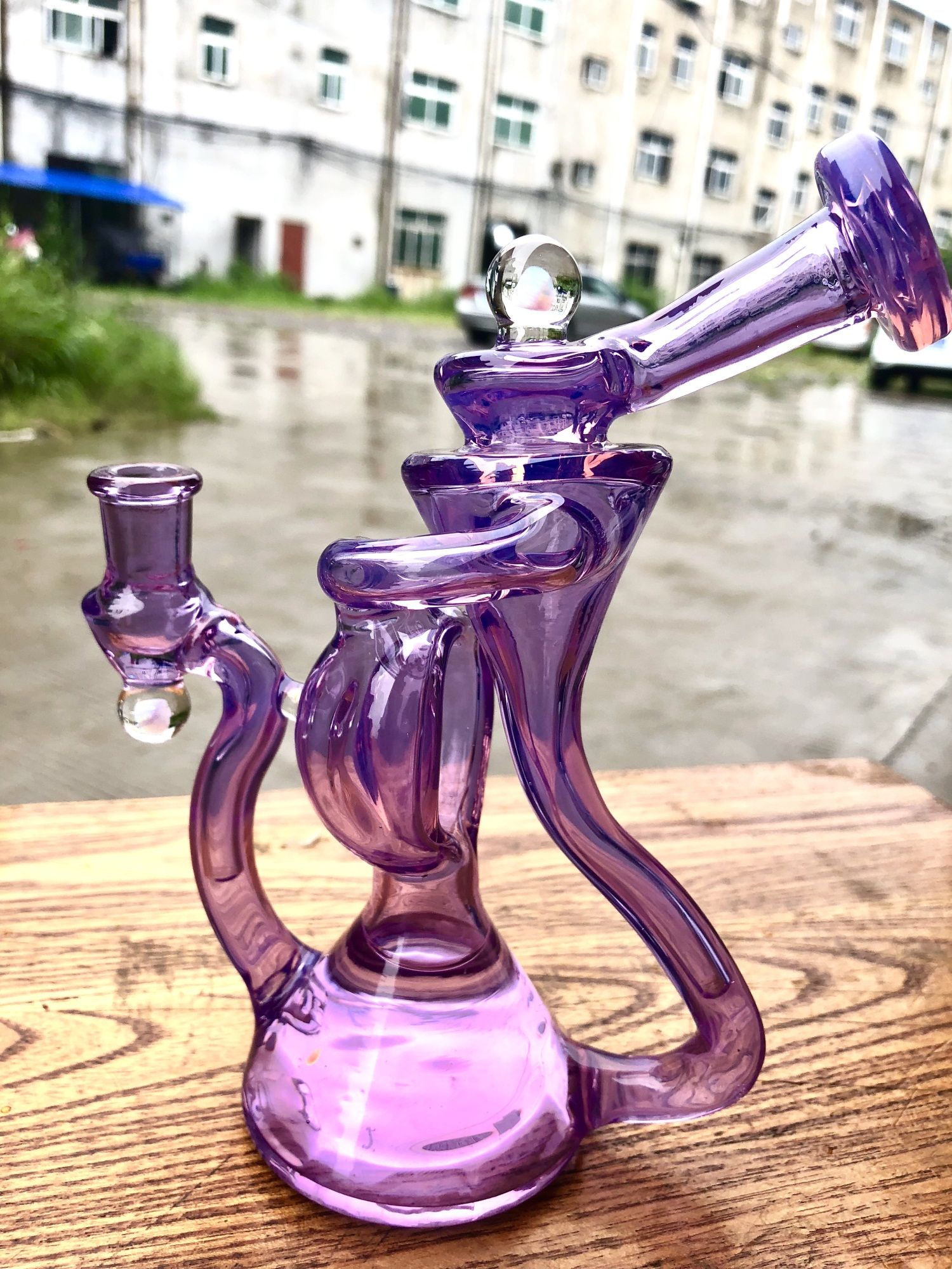 2021 A 8inch Tall Glass Water Pipe Bong Glass Bong Straight Bottom Nice