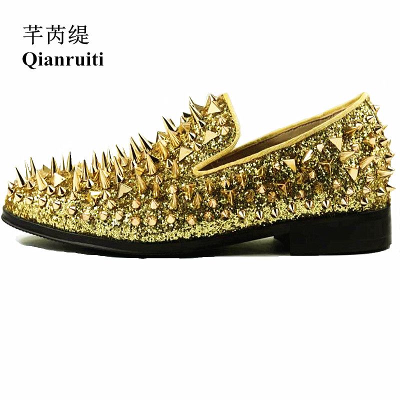 royal blue and gold loafers mens