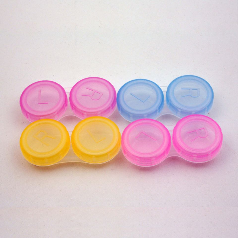 Contact Lens Box Holder Plastic Portable Small Lovely Candy Color