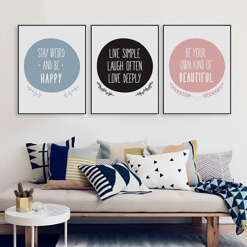 2019 nordic motivational positive quote canvas art print