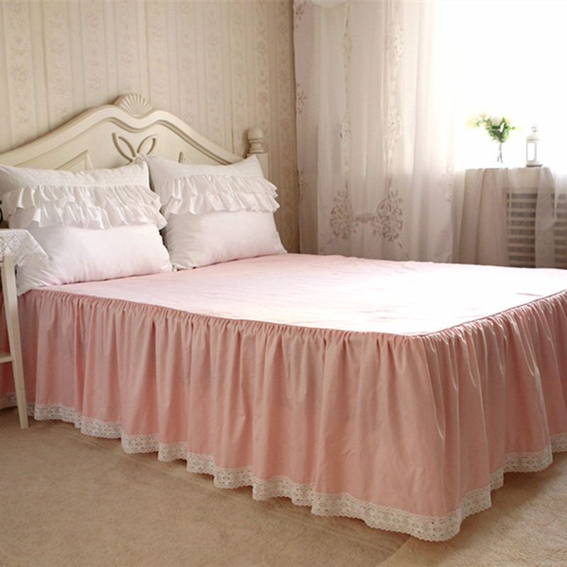 European Garden Style Bed Skirt Romantic Flower Lace Bedspread European Garden Style Bed Skirt Romantic Flower Lace Bedspread Elegant Bedspreads Sheet Decorative Princess
