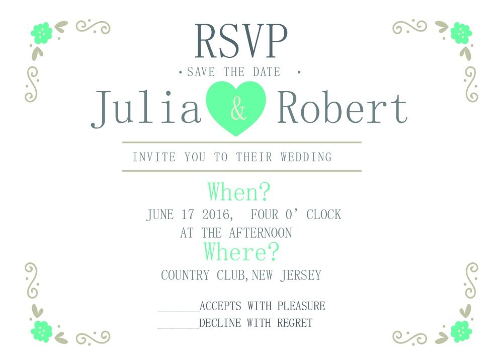 blank rsvp cards