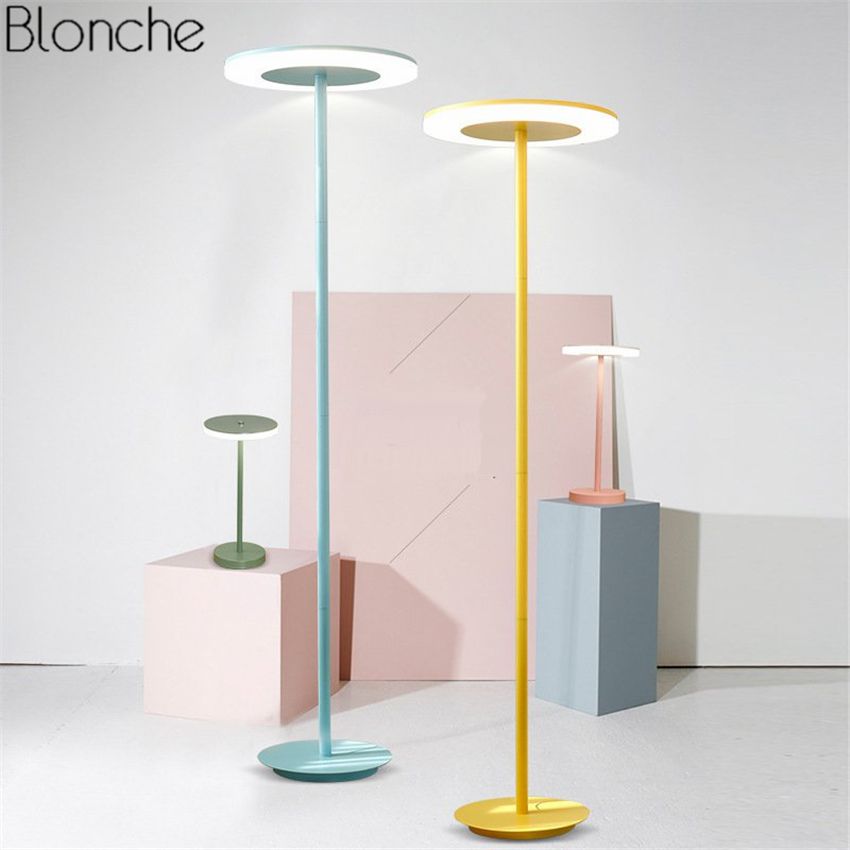 Nordic Mushroom Floor Lamp Led Macaron Standing Colorful Stand Lights For Children S Room Bedroom Home Light Fixtures Decor