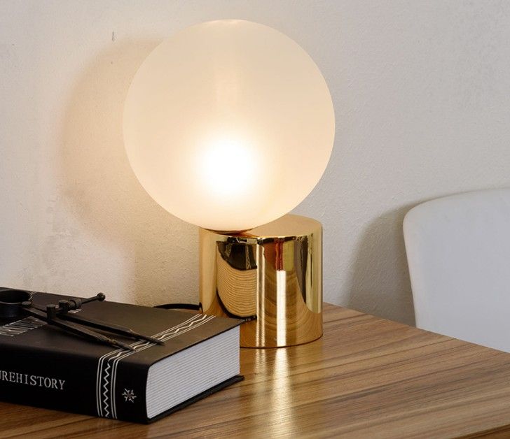 2019 Modern Simple Cafe Bedroom Dinning Room Bar Table Lamps White 2019 Modern Simple Cafe Bedroom Dinning Room Bar Table Lamps White Glass Ball Lamp With Gold Base 210mm 300mm Llfa From Nimiled 148 19 Dhgate Com