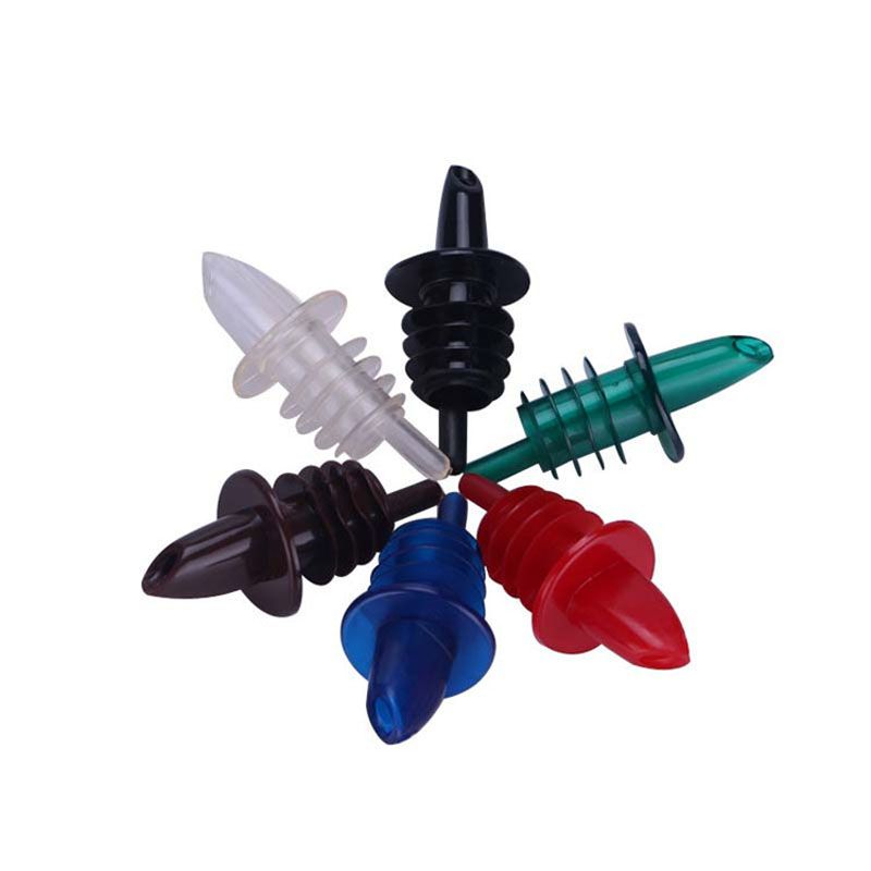 2020 Plastic Reusable Wine Pourers Liquor Spirit Pourer Wine Whiskey Spout Free Flow Bottle