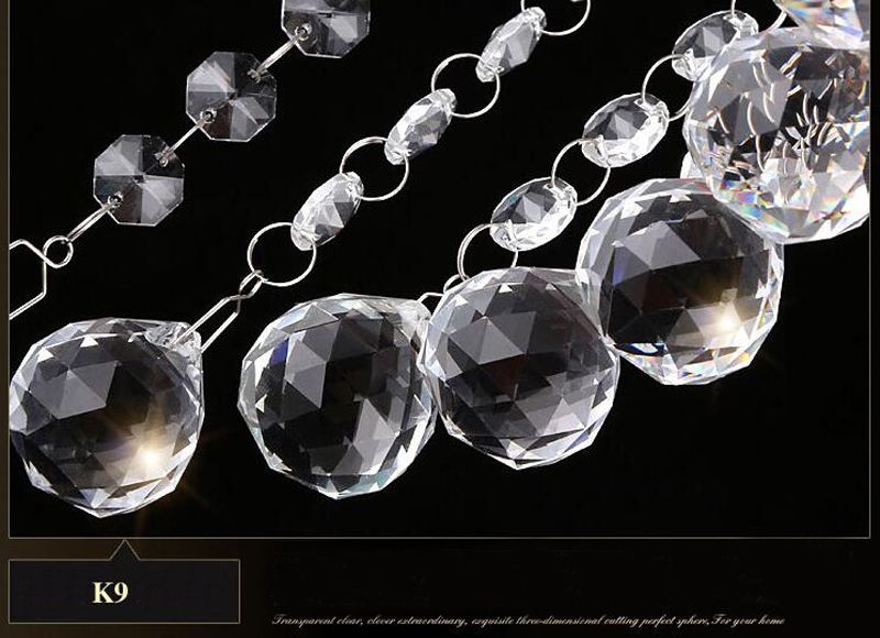 Modern Chandelier Ceiling Light Crystal Ball Fixture Pendant Ceiling