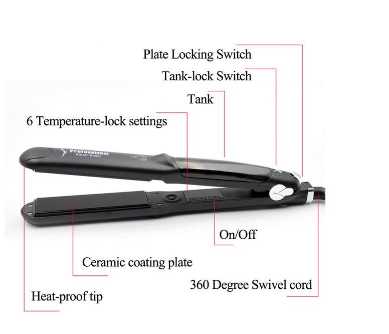Compra Nueva Plancha De Pelo Profesional Hair Salon Steam Styler Cerámica  Plana Organosilicón Planchas Para El Cabello Plancha Plana Envío Gratis  Barato | Entrega Rápida Y Calidad | Es.Dhgate