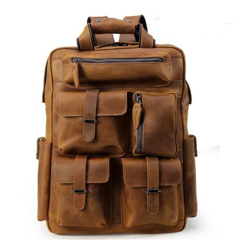leather outdoor backpack