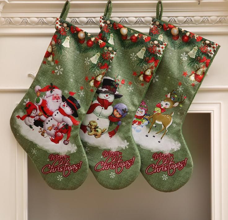 green christmas big socking gift bag christmas decorations large print christmas socks gift candy xmas tree decor party decorations sn1323 holiday - Big Christmas Decorations green christmas big socking gift bag christmas decorations large print christmas socks gift candy xmas tree decor party decorations sn1323 holiday - Big Christmas Decorations