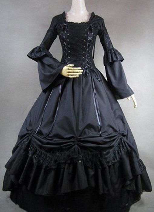 black victorian dress halloween costume