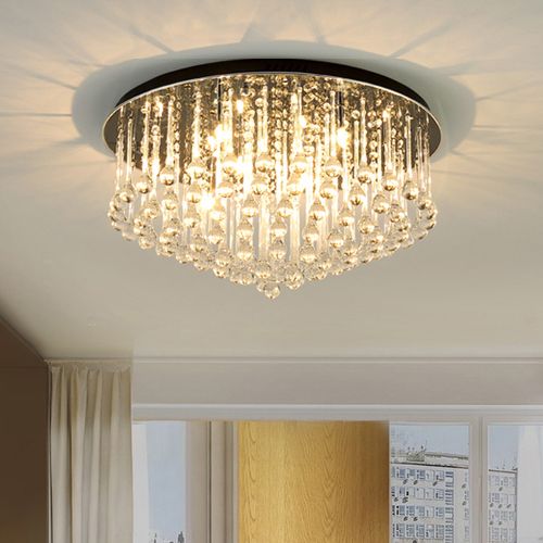 Modern Led Round Crystal Chandeliers Light Home Decor Chandelier Modern Led Round Crystal Chandeliers Light Home Decor Chandelier Pendant Lightings Fixture For Living Room Bedroom Guest Hotel