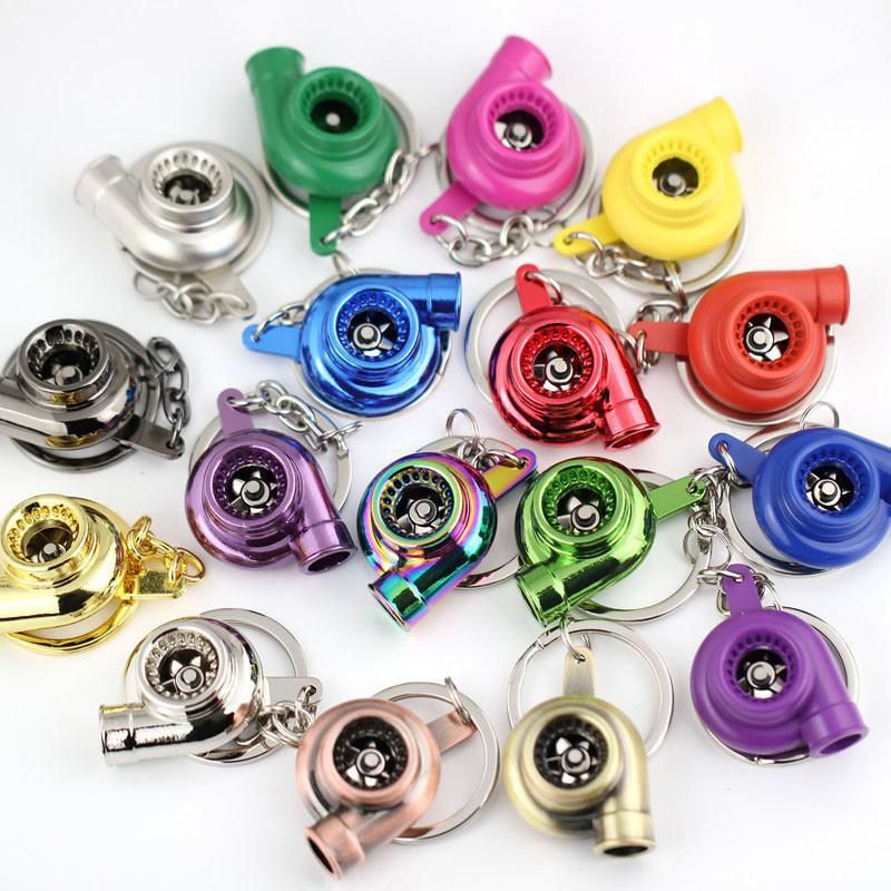 Hot Selling Turbo Keychain Spinning Turbo Turbine Turbocharger Keychain