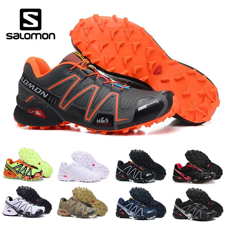 Cross Léger Chaussures 3 Sports Salomon À Running Orange Jaune Rouge Mens Noir Blanc Speed Marque Lacets Sneaker Outdoor Respirant KcTF13lJ
