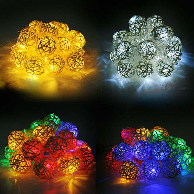 Battery Operated Rattan Led String Lights 3aa Powered 2m 20 Battery Operated Rattan Led String Lights 3aa Powered 2m 20 Fairy Indoor Outdoor For Wedding Decoration Rgb Lantern