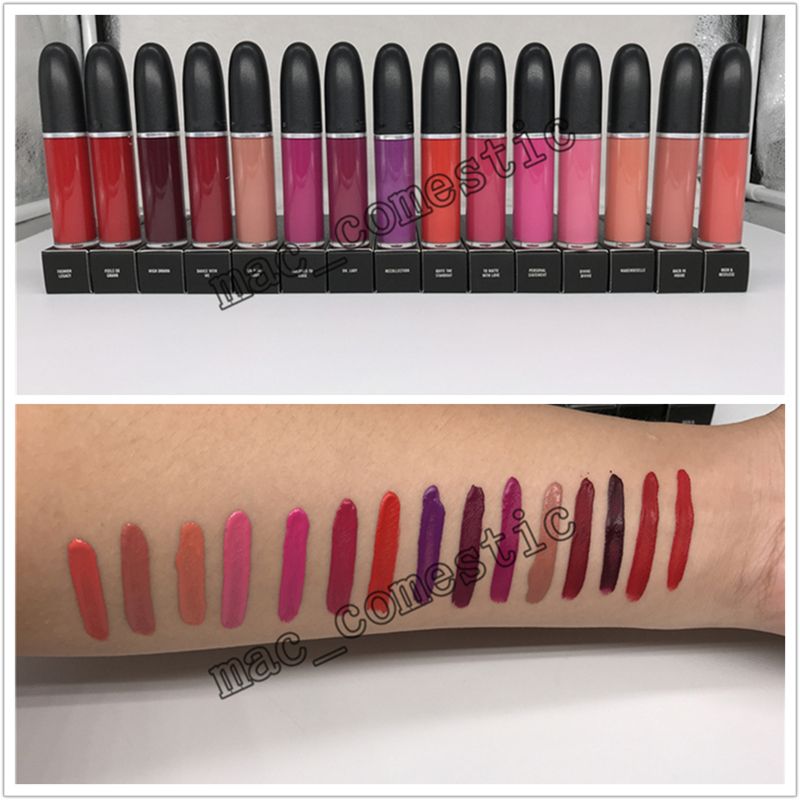 Retro Matte Liquid Lipcolour Rouge à Lèvres 15 Color Available Long Lasting Waterproof Lip Gloss Matte Liquid Lipstick Free Shipping