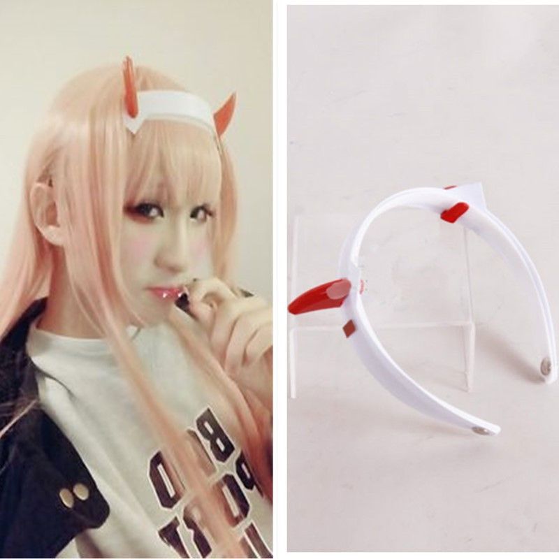 2018 darling in the franxx cosplay 02 zero two headband devil horn 2018 darling in the franxx cosplay 02 zero two headband devil horn hairband hairclip from yangqisen 10 97 dhgate com