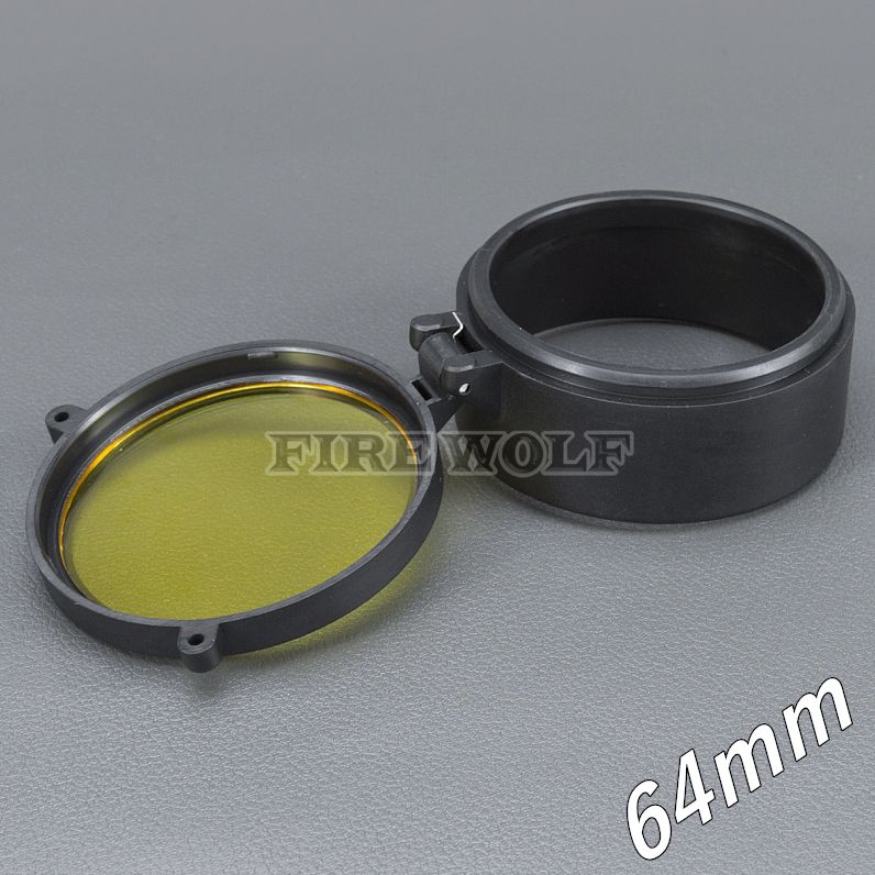 2021 64mm Flashlight Cover Scope Cover Rifle Scope Lens Cover Internal