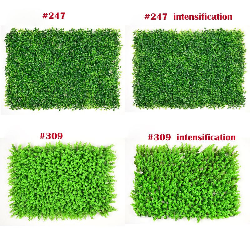 2019 Creative Atificial Turf Wall Milan Eucalyptus Plastic Proof Fake Grass Lawn 60*40cm Outdoor Ivy Fence Bush Plant Wall Garden Decorations From