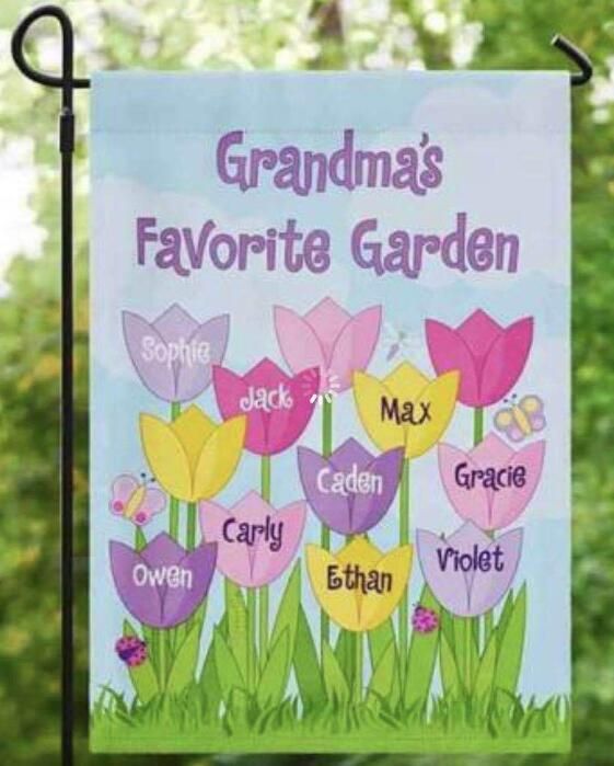 Wholesael Personalized Garden Flag Custom Monogram Yard Flower Wholesael Personalized Garden Flag Custom Monogram Yard Flower Outside Gardening Decoration Party Grandma Diy Gifts Kids Birthday