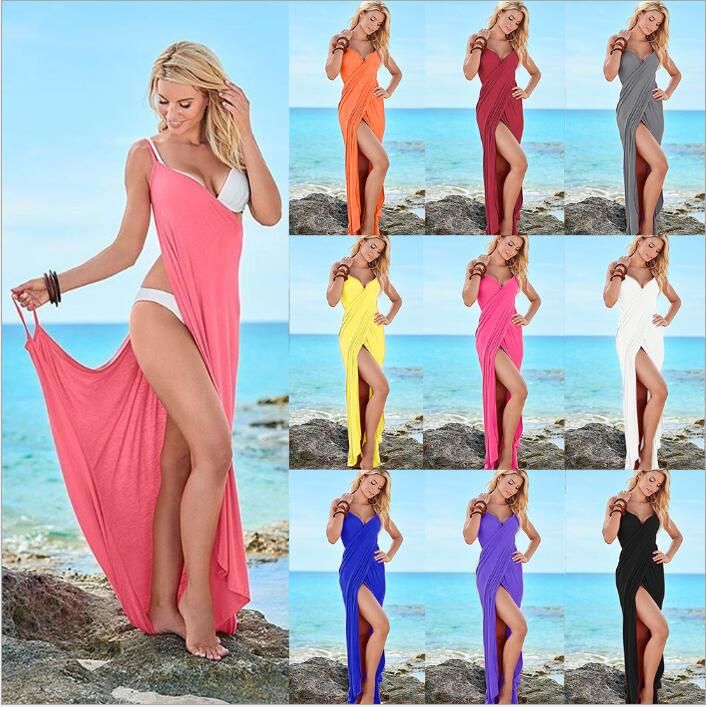 2019 Bikini Cover Up Plus Size Swimwear Sexy Bikinis Beach Dresses