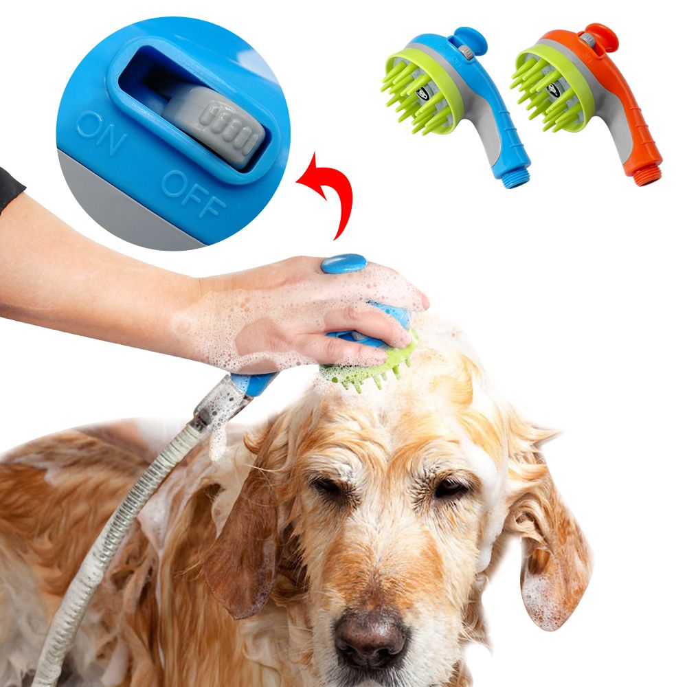 2020 Pet Shower Head Sprayer With Shampoo Bath Brush Massager Dog Cat