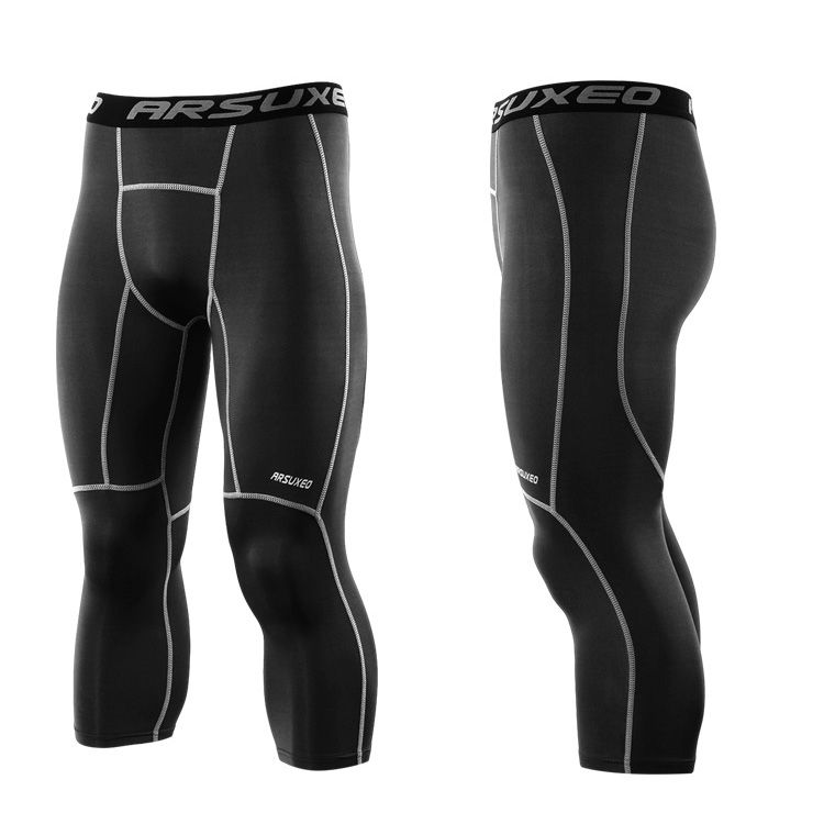 Acquistare Pantalone Da Running Da Uomo 3/4 Compression Leggings Sportivi  Gym Fitness Sportswear Training Pantaloni Da Yoga Uomo Pantaloni Corti  Economico | Consegna Veloce E Qualità | It.Dhgate