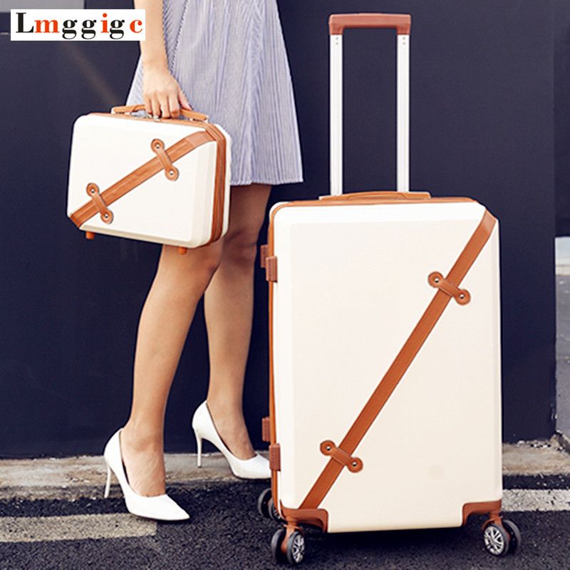 vintage rolling suitcase