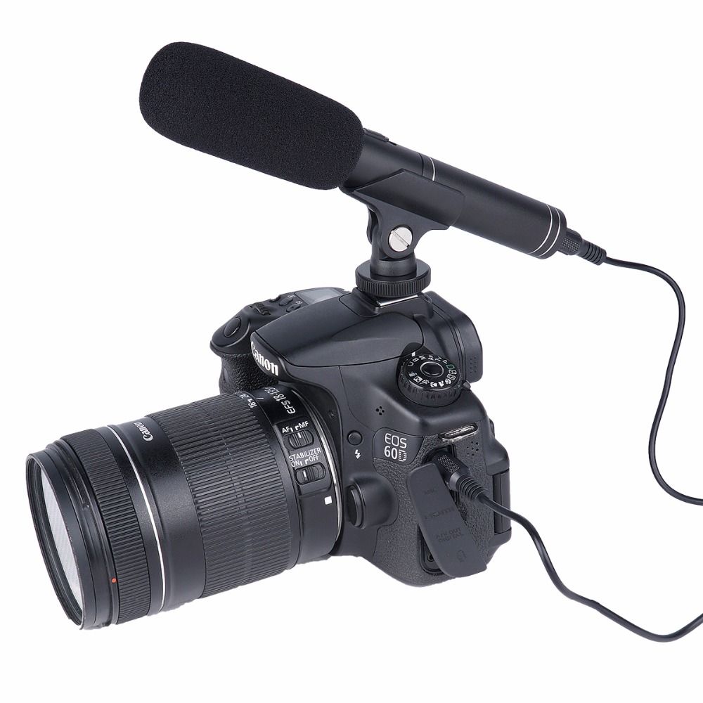 YELANGU MIC01 Microphone for Youtube Vlogging Video Shot MIC for Phone DSLR Video camera Nikon Canon microphone