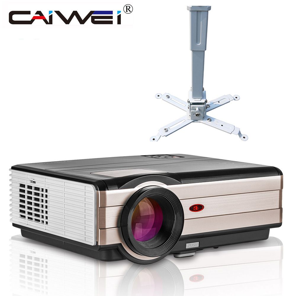 Led 1080p Hd Projector Big Ceiling Mounted Bracket Home Cinema Led 1080p Hd Projector Big Ceiling Mounted Bracket Home Cinema Theater Tv Show Projection Beamer Hdmi Vga Usb Av Set Top Box Reviews Con D2h