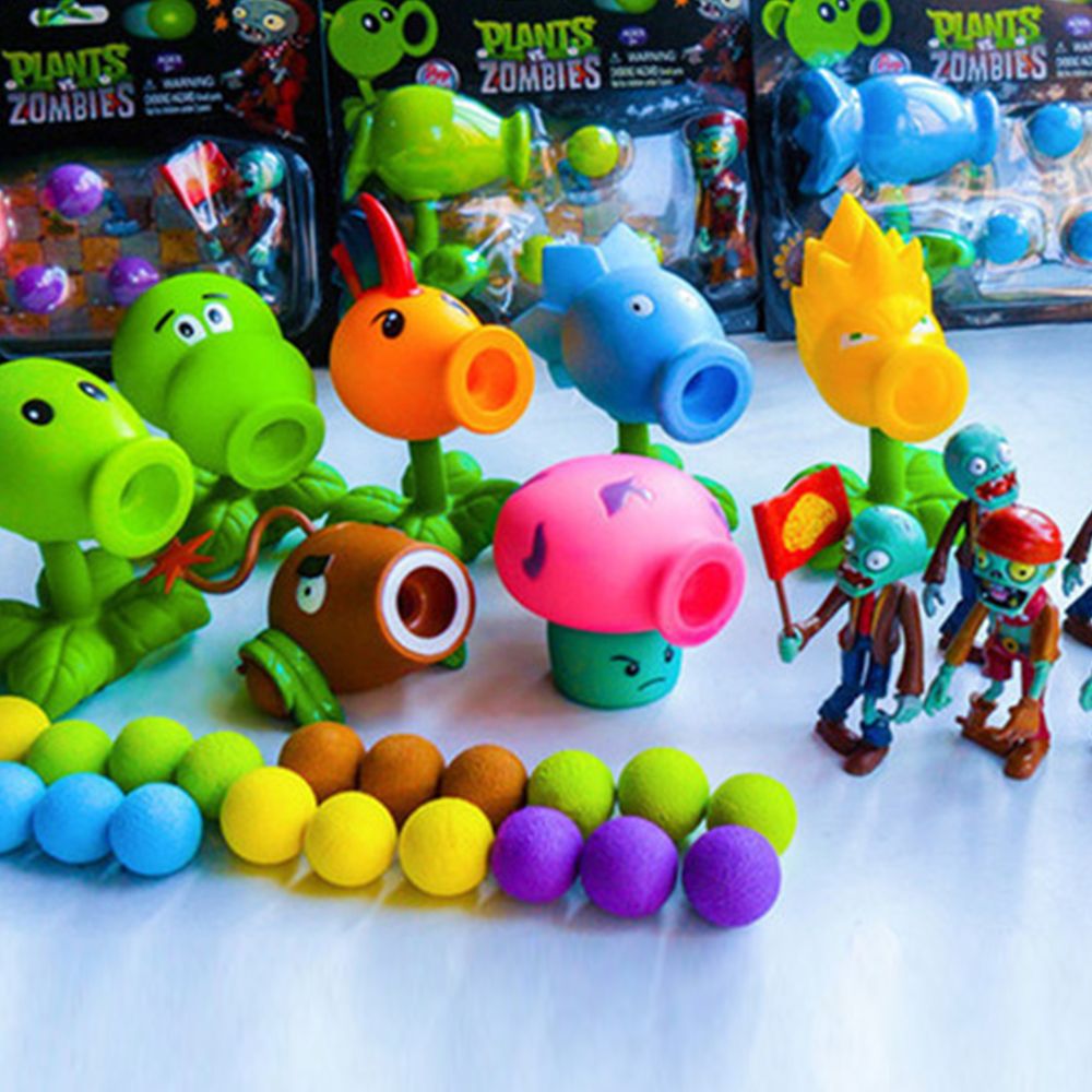 Compre Calientes Juego Plants Vs Zombies PVZ Vinilo Pueden Lanzar Los Juguetes De Los Niños Divertidos Regalos De Navidad 9 Modelos Se Pueden Mezclar Lotes De Envases Blister Solos A 4,8 €