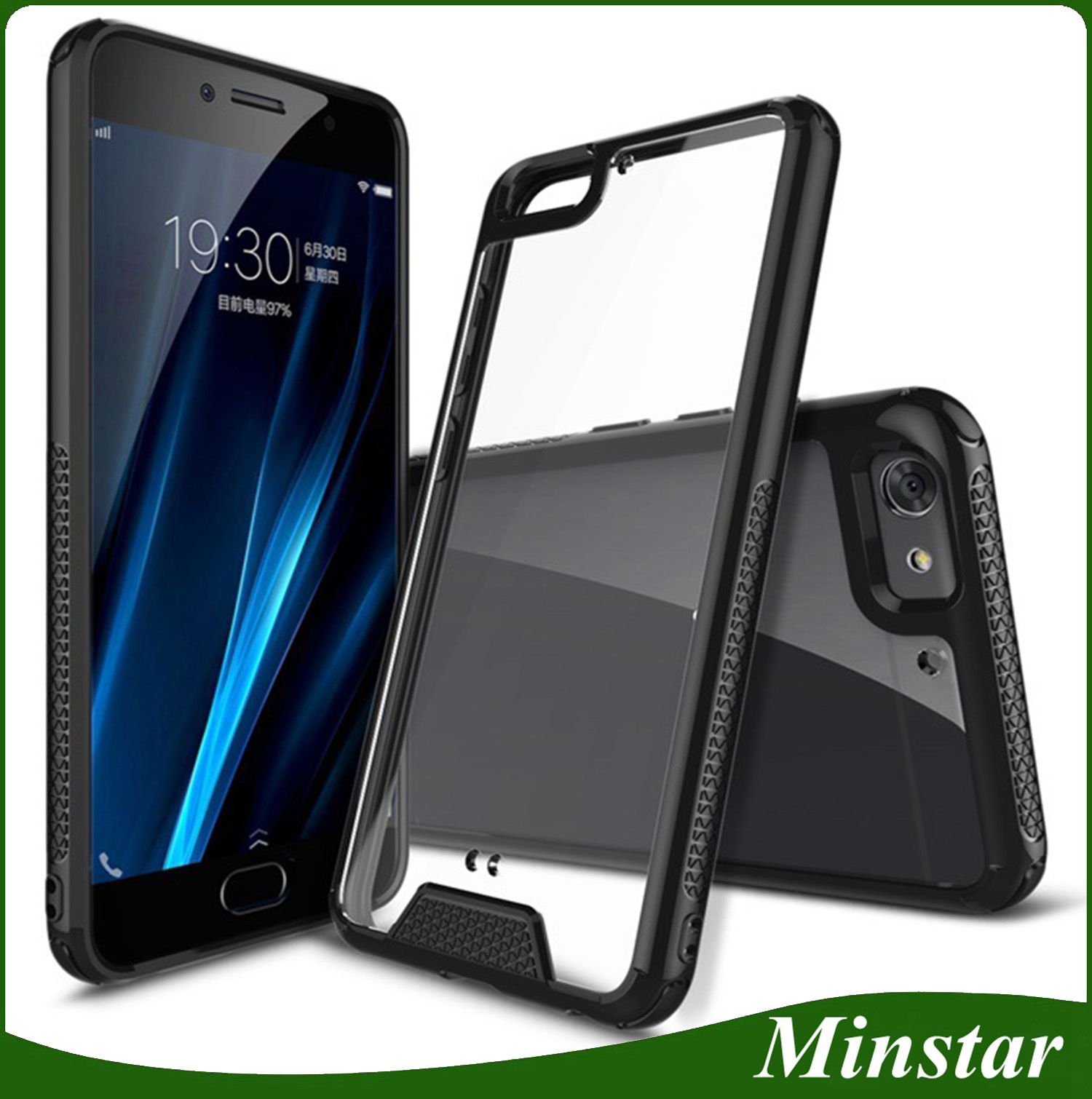 For Oppo R9 Plus R9s Plus F1 F3 Vivo X7 Plus Slim Shock Absorption For Oppo R9 Plus R9s Plus F1 F3 Vivo X7 Plus Slim Shock Absorption Tpu Bumper Clear Acrylic Smart Phone Case Hard Hybrid Cover Personalized Cell Phone